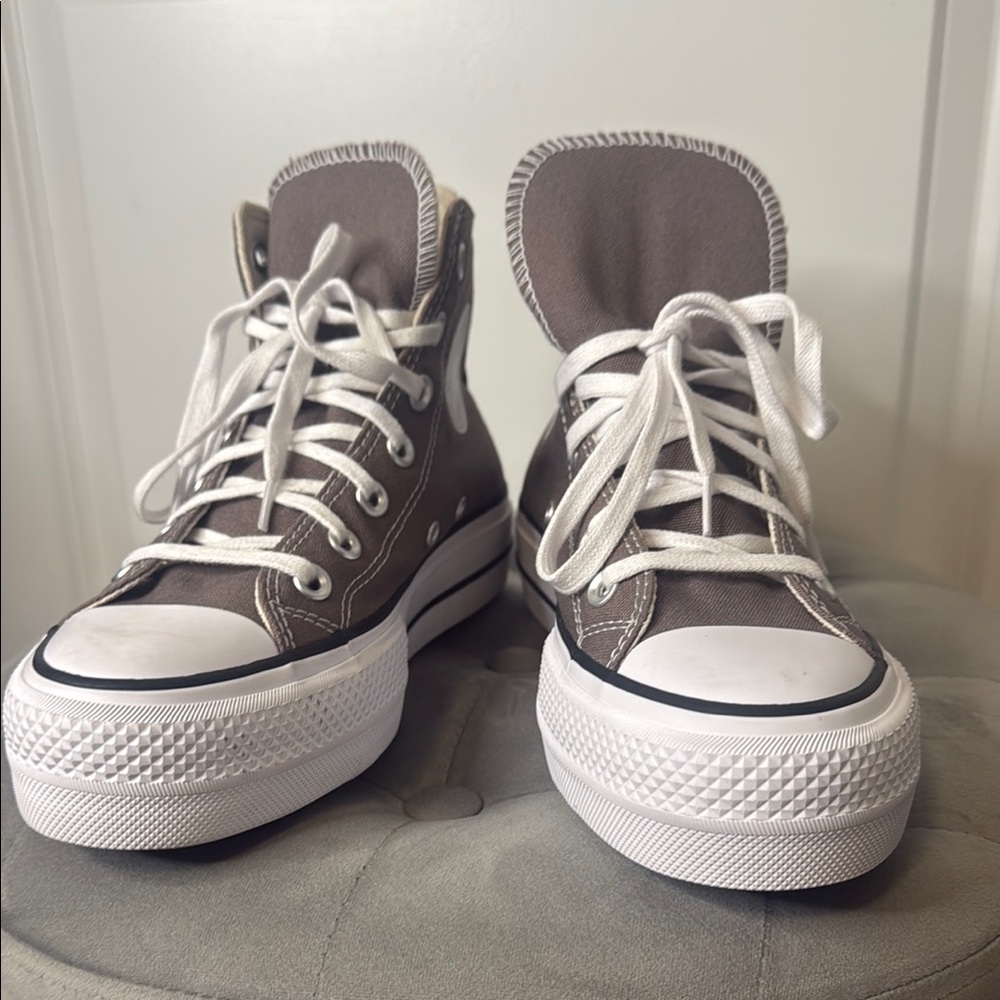 Converse Mocha and White Chuck Taylor Sneakers